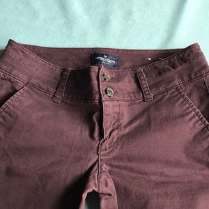 American Eagle 🦅 burgundy skinny chino